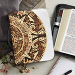 Tribal Maya Calendar Print Leather Bible Cover