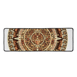 Tribal Maya Calendar Print Long Kitchen Mat