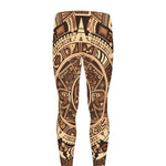 Tribal Maya Calendar Print Men's leggings