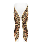 Tribal Maya Calendar Print Men's leggings