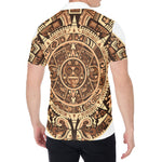 Tribal Maya Calendar Print Men's Shirt