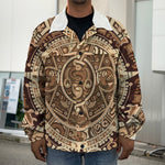 Tribal Maya Calendar Print Men's Shirt Jacket