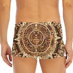 Tribal Maya Calendar Print Men's Short Boxer Briefs