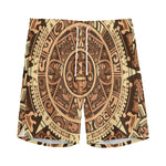 Tribal Maya Calendar Print Men's Sports Shorts