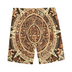 Tribal Maya Calendar Print Men's Sports Shorts