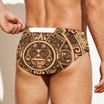 Tribal Maya Calendar Print Men's Swim Briefs