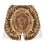 Tribal Maya Calendar Print Men's Swim Trunks