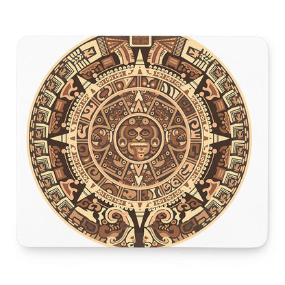 Tribal Maya Calendar Print Mouse Pad