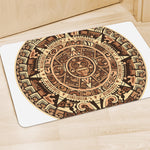 Tribal Maya Calendar Print Polyester Doormat
