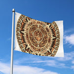 Tribal Maya Calendar Print Polyester Flag