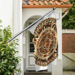 Tribal Maya Calendar Print Polyester Flag