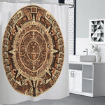 Tribal Maya Calendar Print Premium Shower Curtain