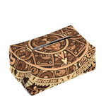 Tribal Maya Calendar Print Rectangle Tissue Box Cover