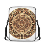 Tribal Maya Calendar Print Rectangular Crossbody Bag
