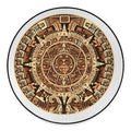 Tribal Maya Calendar Print Round Floor Mat