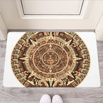 Tribal Maya Calendar Print Rubber Doormat