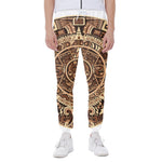 Tribal Maya Calendar Print Scuba Joggers