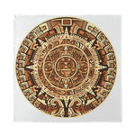 Tribal Maya Calendar Print Silk Bandana