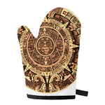 Tribal Maya Calendar Print Single Oven Mitt
