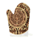 Tribal Maya Calendar Print Single Oven Mitt