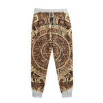 Tribal Maya Calendar Print Sweatpants