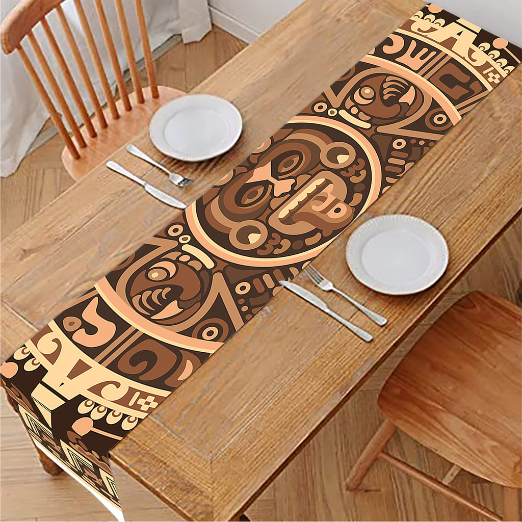 Tribal Maya Calendar Print Table Runner