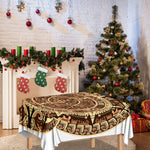 Tribal Maya Calendar Print Tablecloth