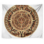 Tribal Maya Calendar Print Tapestry