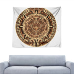 Tribal Maya Calendar Print Tapestry