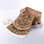 Tribal Maya Calendar Print Towel