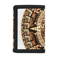Tribal Maya Calendar Print Trifold Wallet