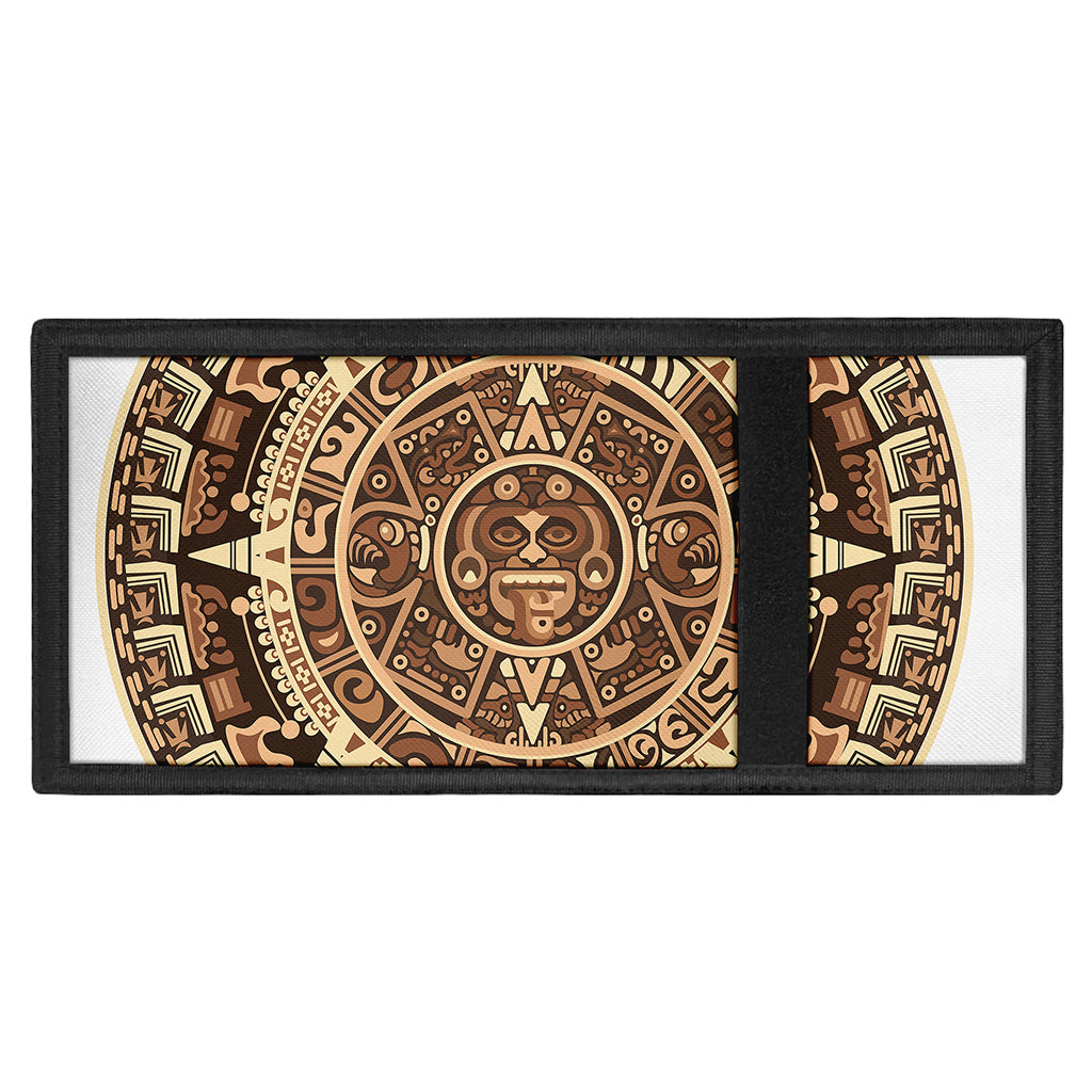 Tribal Maya Calendar Print Trifold Wallet