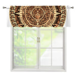 Tribal Maya Calendar Print Window Valance