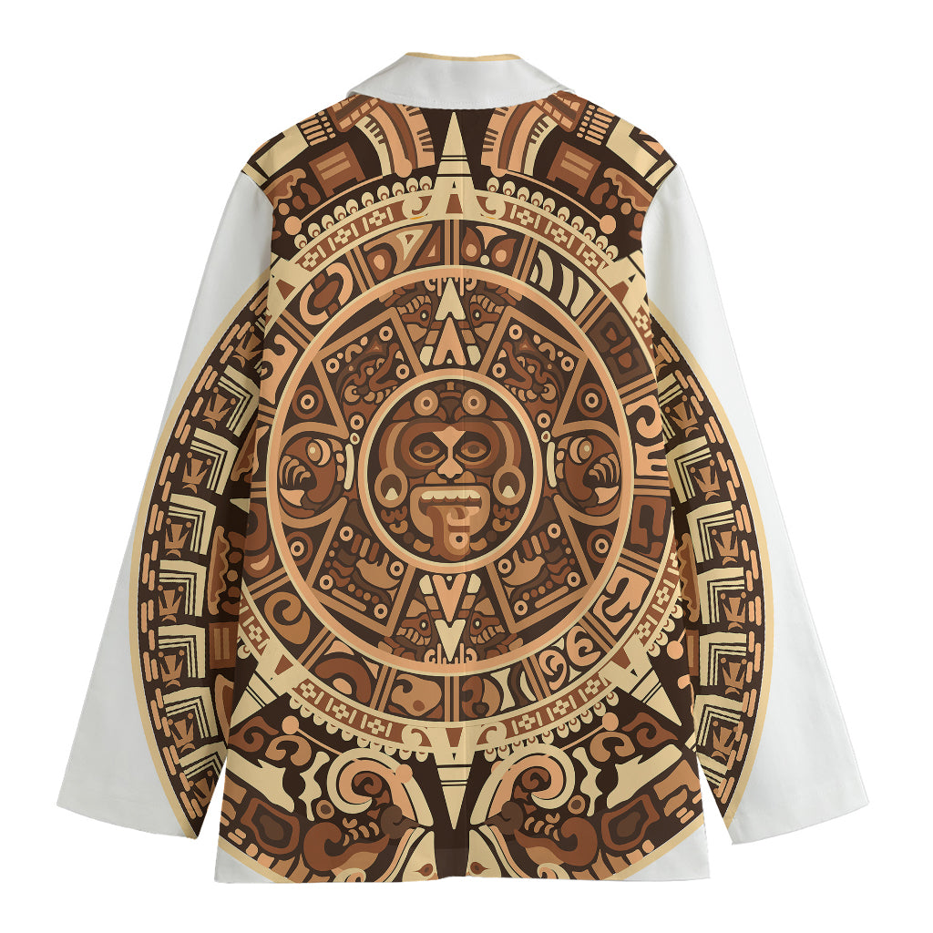 Tribal Maya Calendar Print Women's Blazer