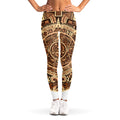Tribal Maya Calendar Print Women's Leggings