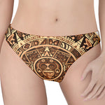 Tribal Maya Calendar Print Women's Thong