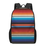 Tribal Mexican Blanket Pattern Print 17 Inch Backpack