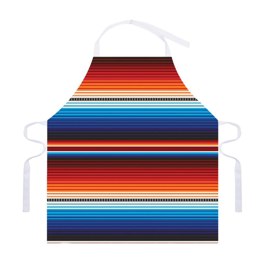 Tribal Mexican Blanket Pattern Print Adjustable Apron