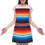 Tribal Mexican Blanket Pattern Print Adjustable Apron