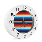 Tribal Mexican Blanket Pattern Print Alarm Clock