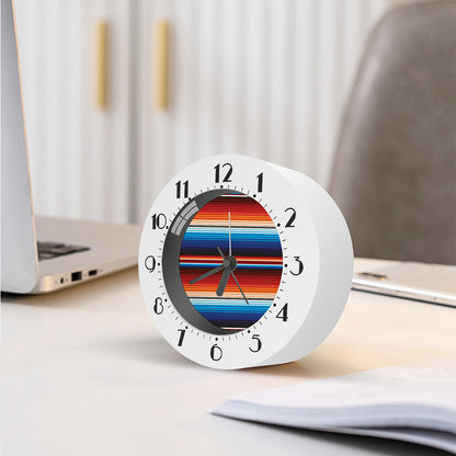 Tribal Mexican Blanket Pattern Print Alarm Clock