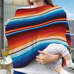 Tribal Mexican Blanket Pattern Print Baby Seat Cover