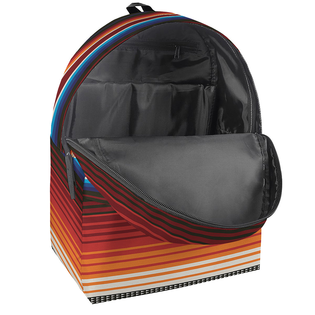Tribal Mexican Blanket Pattern Print Backpack