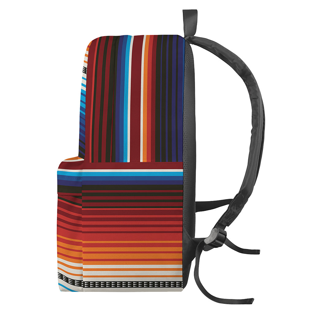 Tribal Mexican Blanket Pattern Print Backpack
