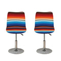 Tribal Mexican Blanket Pattern Print Bar Stool Covers
