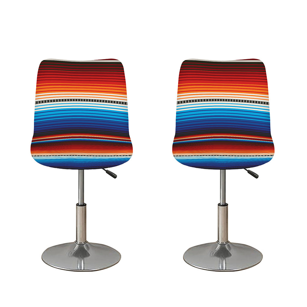 Tribal Mexican Blanket Pattern Print Bar Stool Covers