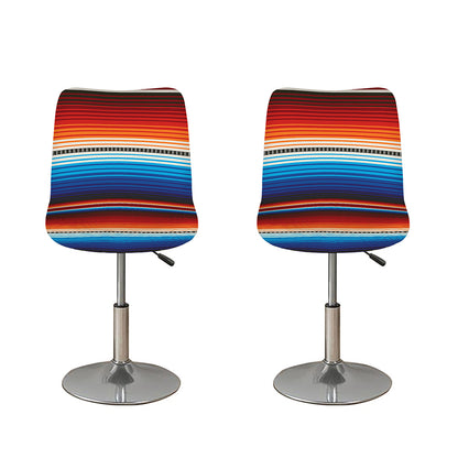 Tribal Mexican Blanket Pattern Print Bar Stool Covers