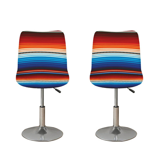 Tribal Mexican Blanket Pattern Print Bar Stool Covers