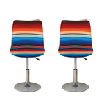 Tribal Mexican Blanket Pattern Print Bar Stool Covers