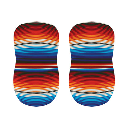 Tribal Mexican Blanket Pattern Print Bar Stool Covers